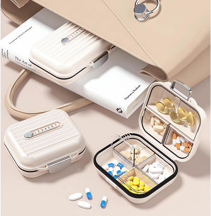 Pillendose 2 Stück für Unterwegs Tablettenbox 7 Tage Reise Pillenbox Organizer