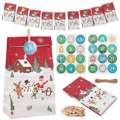 Adventskalender 2026 zum Befüllen für Kinder und Erwachsene