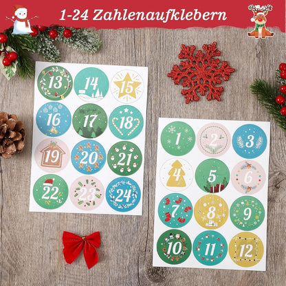 Adventskalender 2026 zum Befüllen für Kinder und Erwachsene