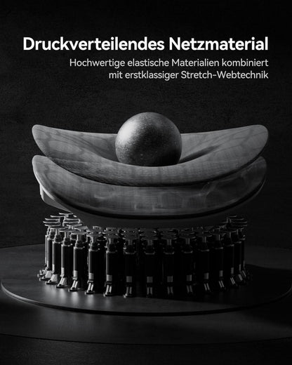 Ergonomischer AutoFull G5 Bürostuhl mit 6D-Lendenstütze, Netz Armlehne