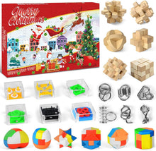 Adventskalender 2024 Kinder 3D Metall Holz Puzzle Weihnachtsgeschenke