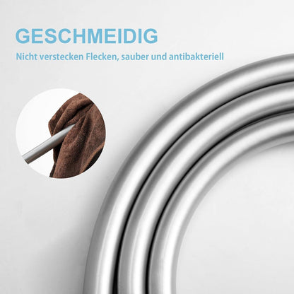 Brauseschlauch Duschschlauch 1,6m PVC Universal Hochdruck Silber