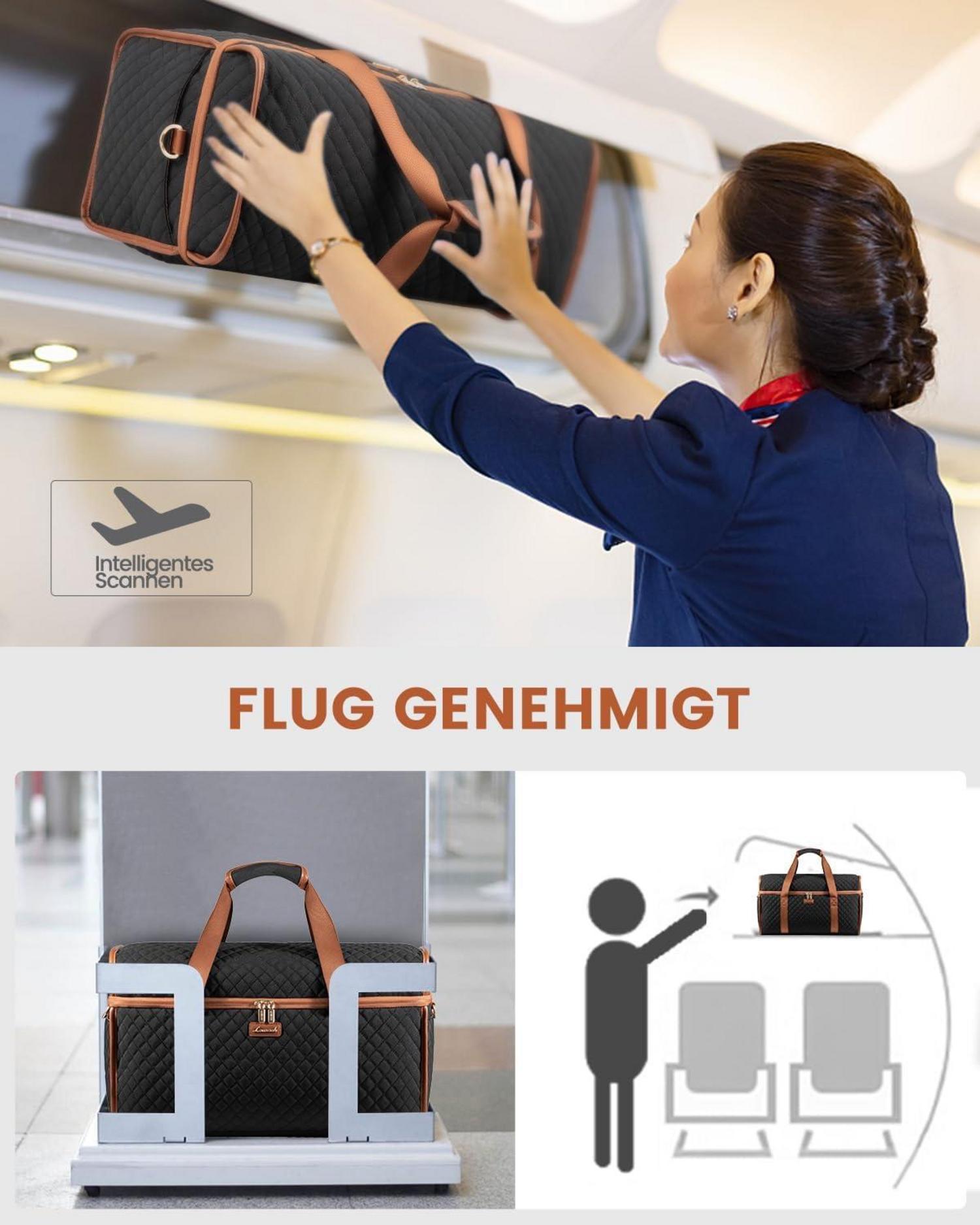 Reisetasche Damen Groß Weekender Wasserdicht Handgepäck Sport Gym