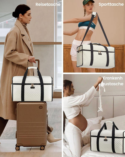 Große Reisetasche Weekender Damen, Handgepäck Duffle Bag mit