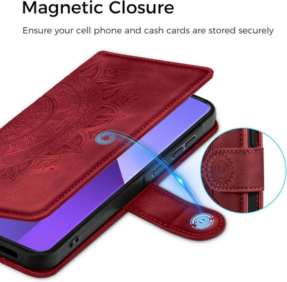 Xiaomi Redmi Note 13 Pro Plus 5G Handyhülle Wallet Case Rot