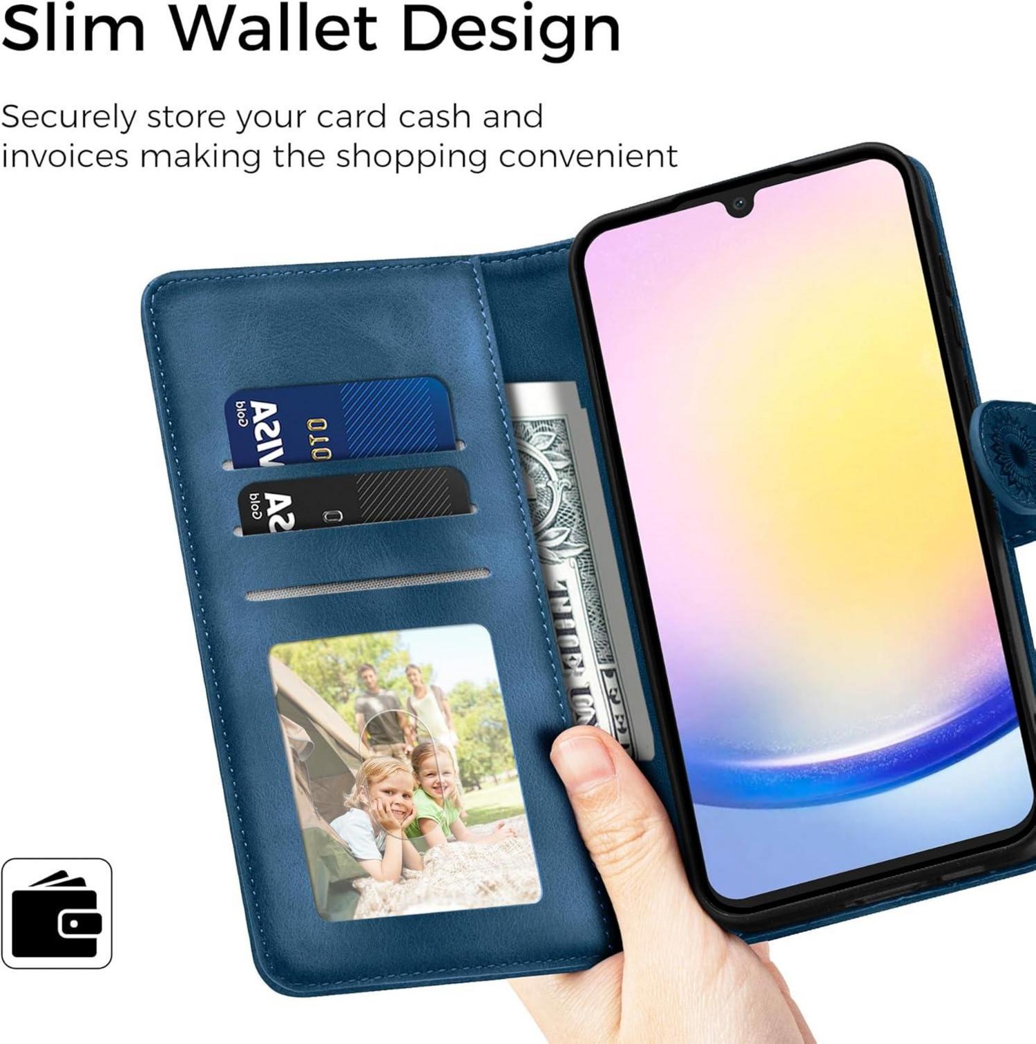 Samsung Galaxy A25 Lederhülle Flip Wallet Case