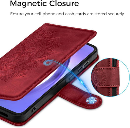 Samsung Galaxy A54 5G Lederhülle Wallet Case Rot