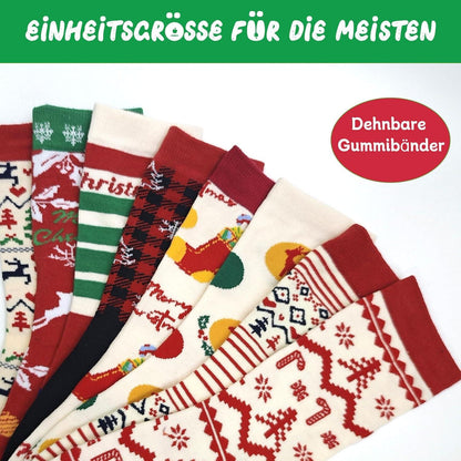 2024 Weihnachtssocken 12 Tage Damen Adventskalender Geschenke