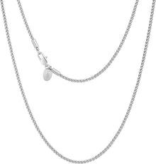 Goldkette Edelstahl Weizenkette Zopfkette 18K beschichtet 50,8cm