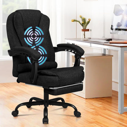 Ergonomischer Bürostuhl mit Massage und Fußstütze, 180