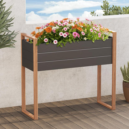 Grand patio Hochbeet Metall Pflanzbeet Entwässerungslöcher