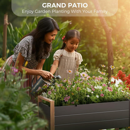Grand patio Hochbeet Metall Pflanzbeet Entwässerungslöcher