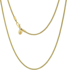 Goldkette Edelstahl Weizenkette 2,0mm 45,7cm 18K Gold