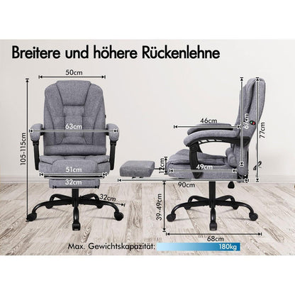Ergonomischer Massage-Bürostuhl mit