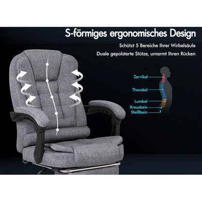 ALFORDSON Ergonomischer Bürostuhl mit