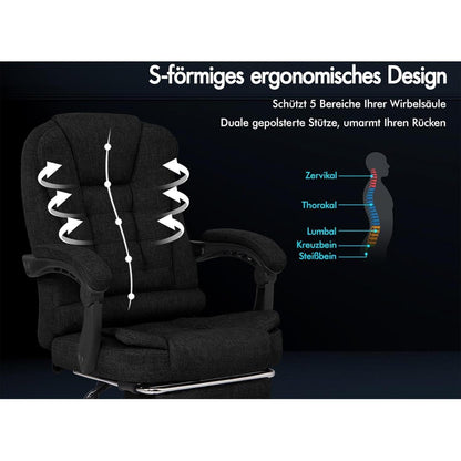 Ergonomischer Bürostuhl mit Massagefunktion und