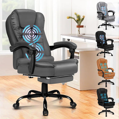 Ergonomischer Gaming-Bürostuhl mit Massagefunktion und hoher