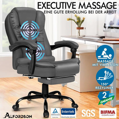 Ergonomischer Gaming-Bürostuhl mit Massagefunktion und hoher