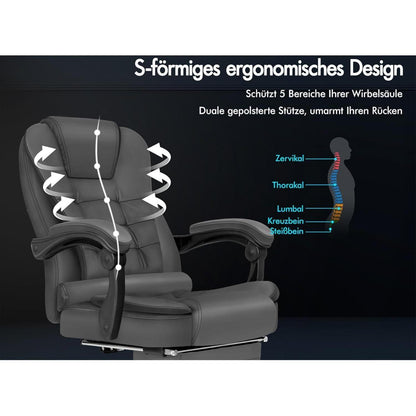 Ergonomischer Bürostuhl mit Massage und