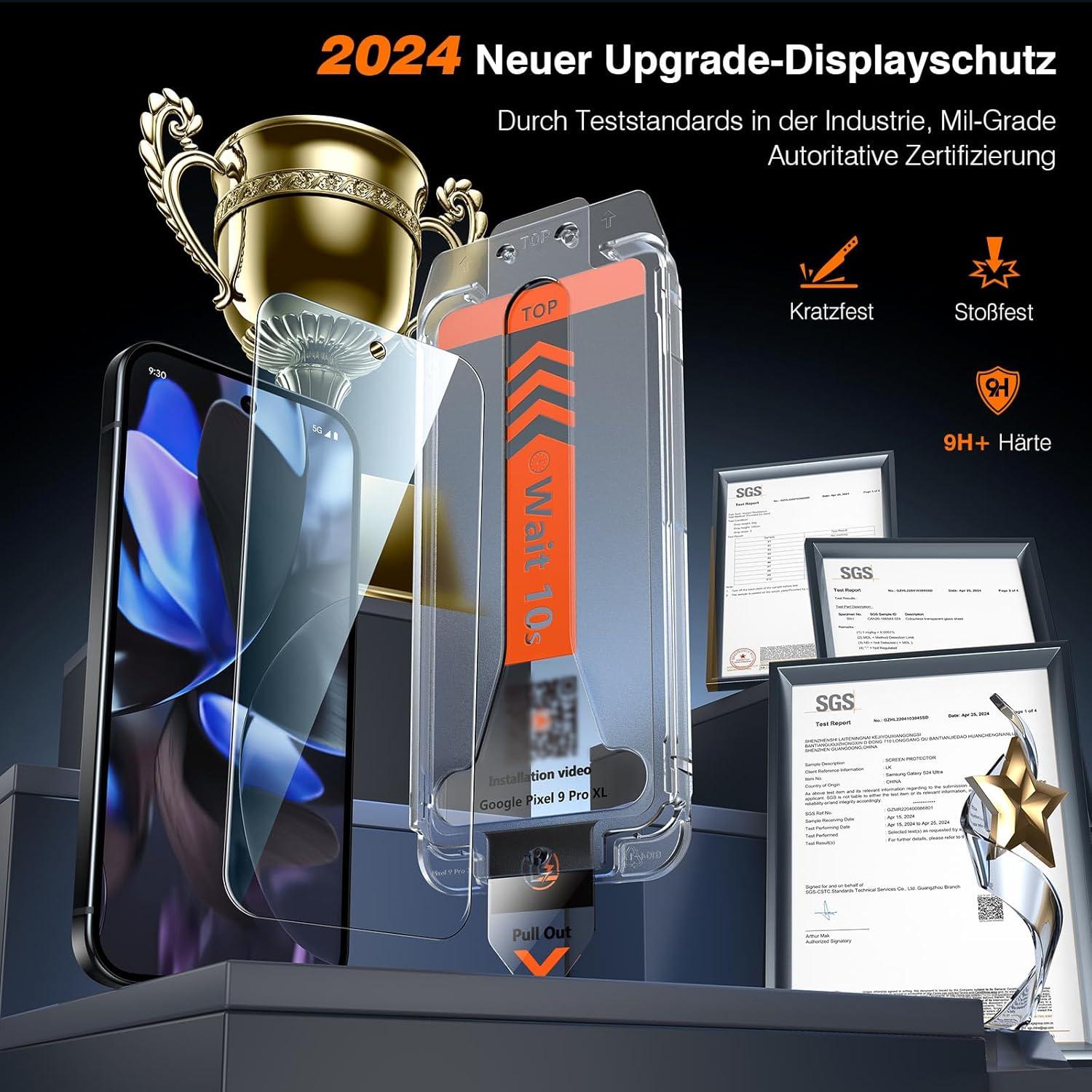 Panzer Schutzfolie Google Pixel 9 Pro XL 2 Stück Transparent