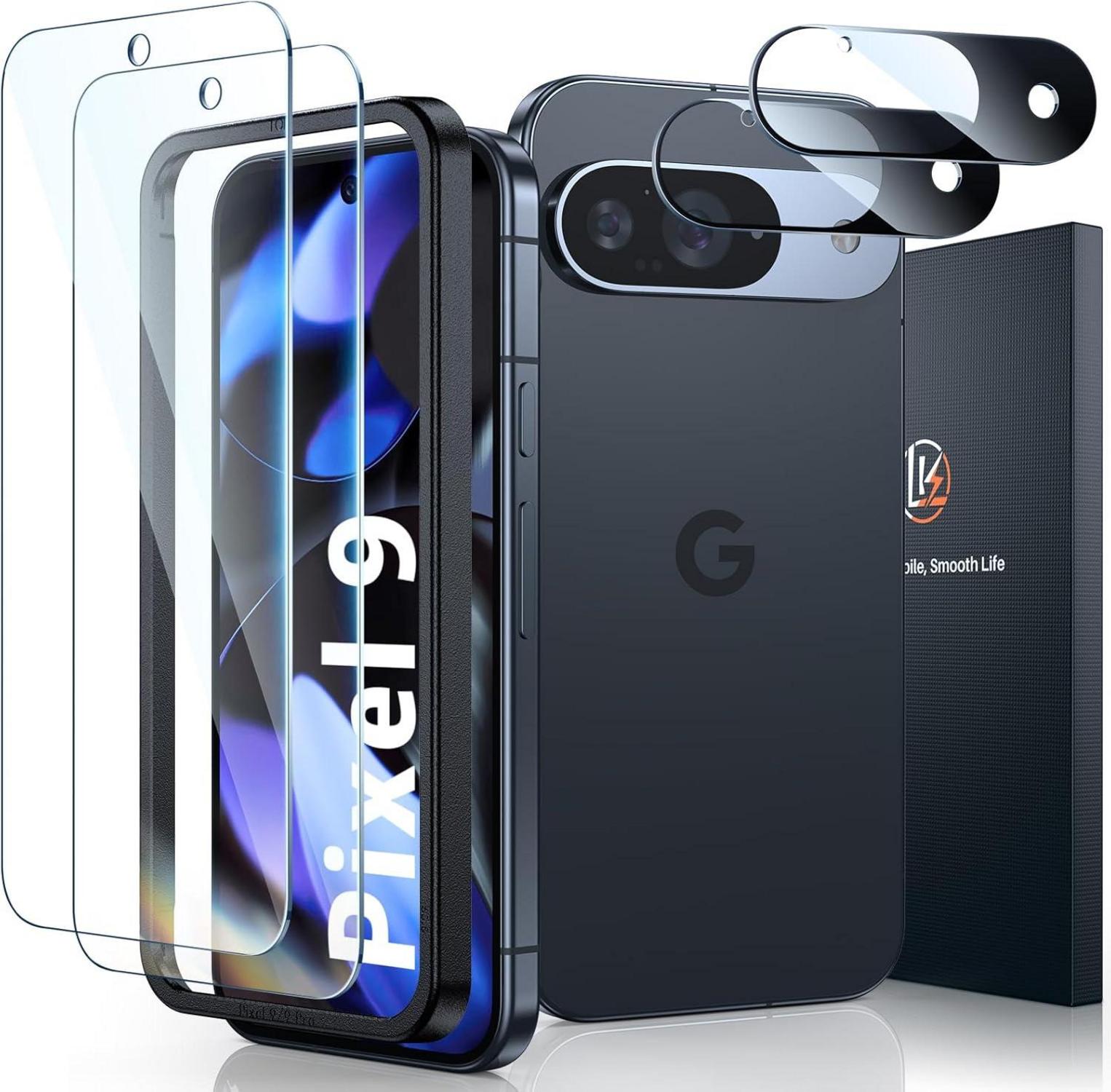 Panzer Schutz Glas für Google Pixel 9 - 2x Schutzfolie, 2x