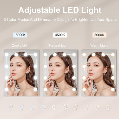 Schminktisch mit LED-Beleuchtung und