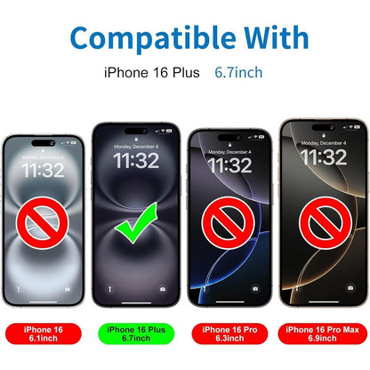Mothca Matt Displayschutzfolie für iPhone 16 Plus 6,7