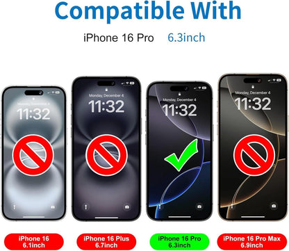 Mothca Matt Schutzfolie iPhone 16 Pro 6.3 Zoll 2x