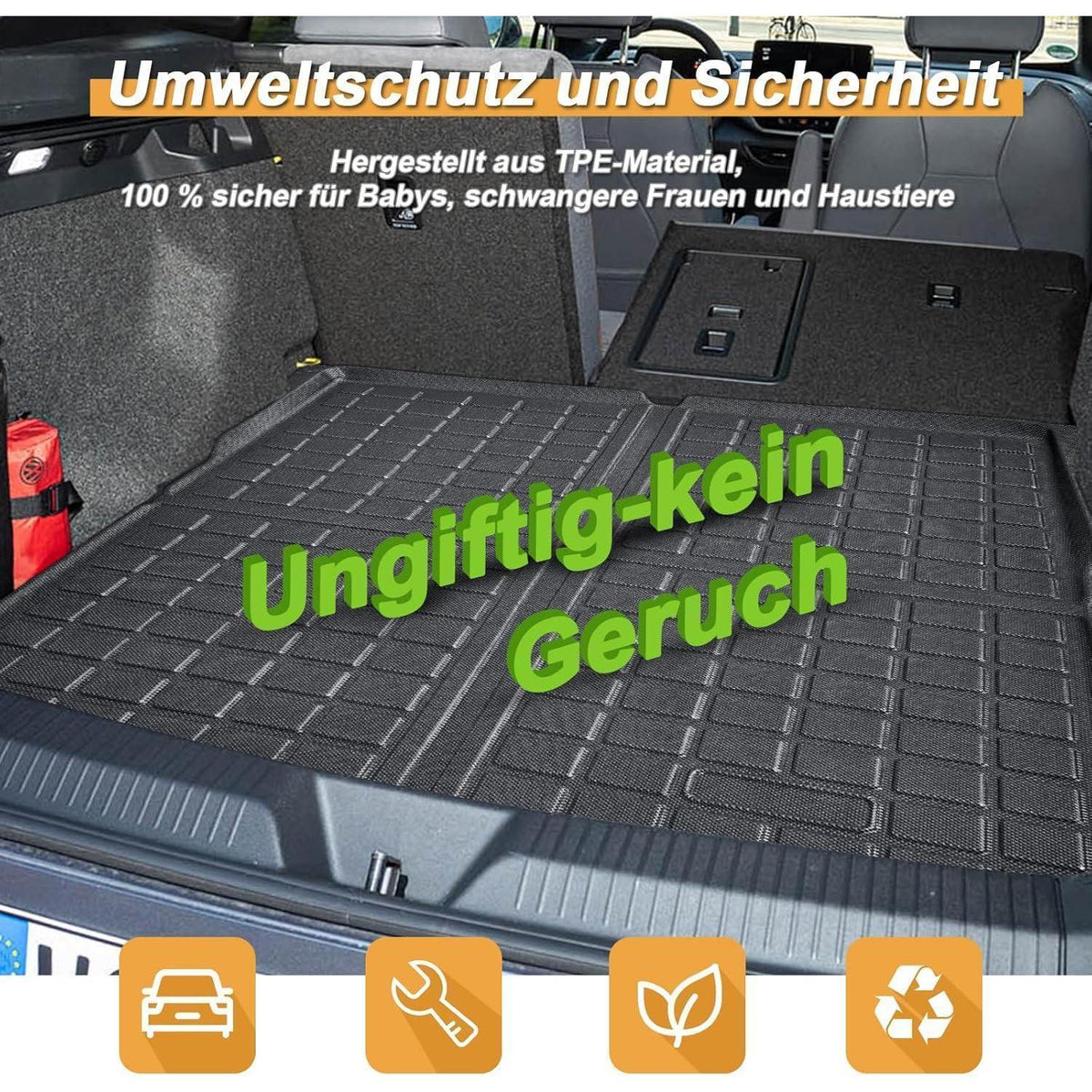 Kofferraumwanne VW ID.4 2021-2025 | TPE Allwetter, Passgenau