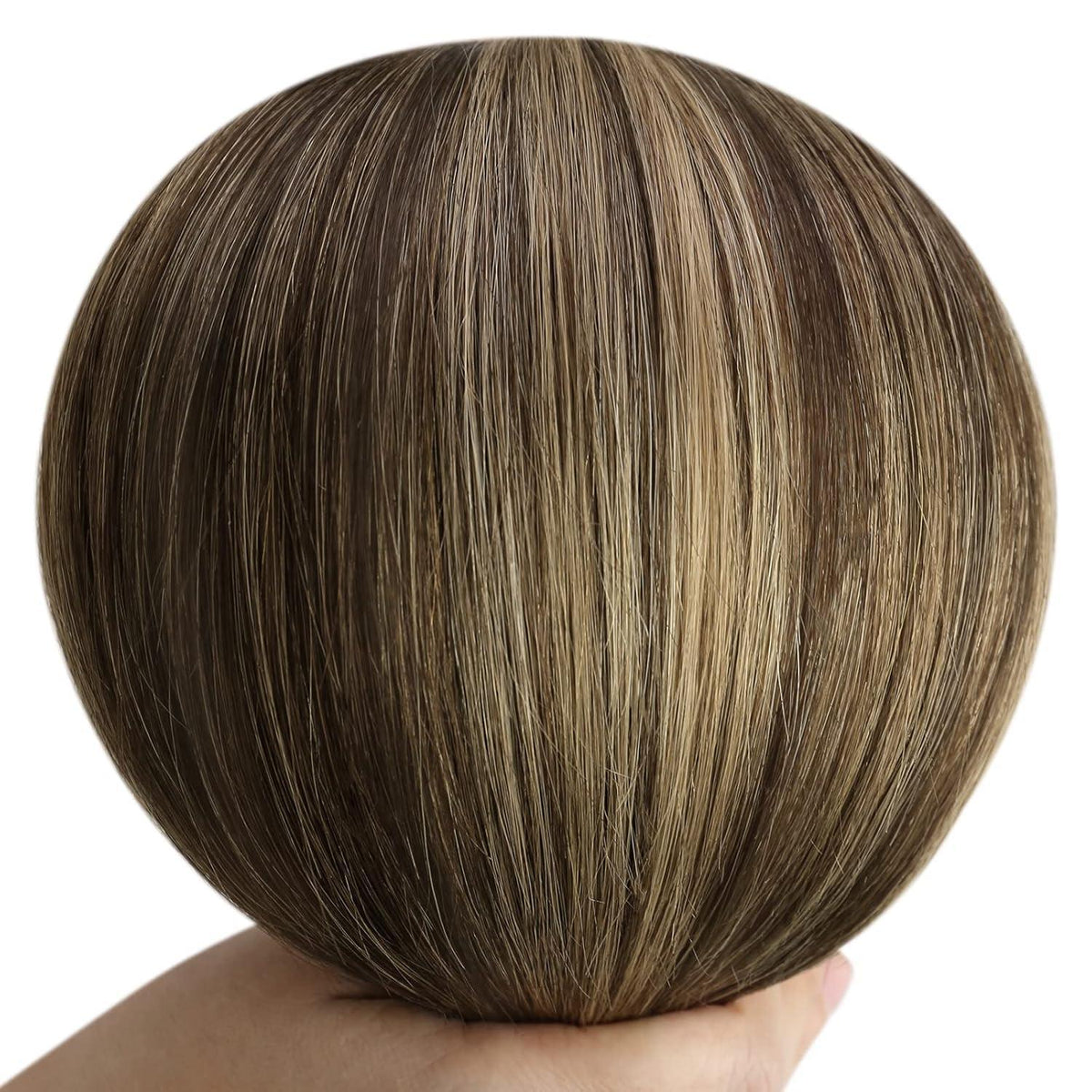 Clip-in Echthaar Extensions Ombre Braun Blond 55cm