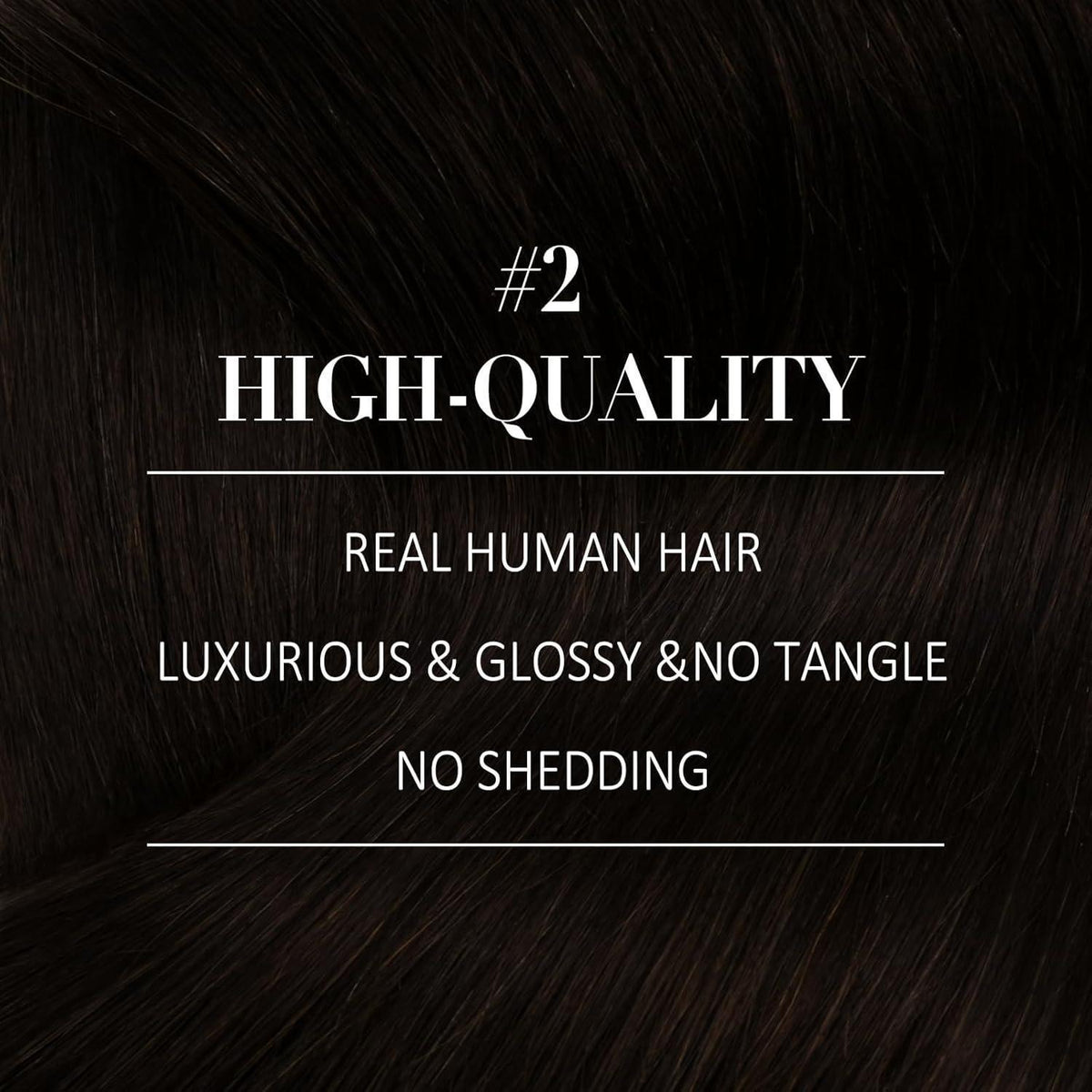 Echthaar Clip-Ins dunkelbraun 55cm – Volumen & Länge
