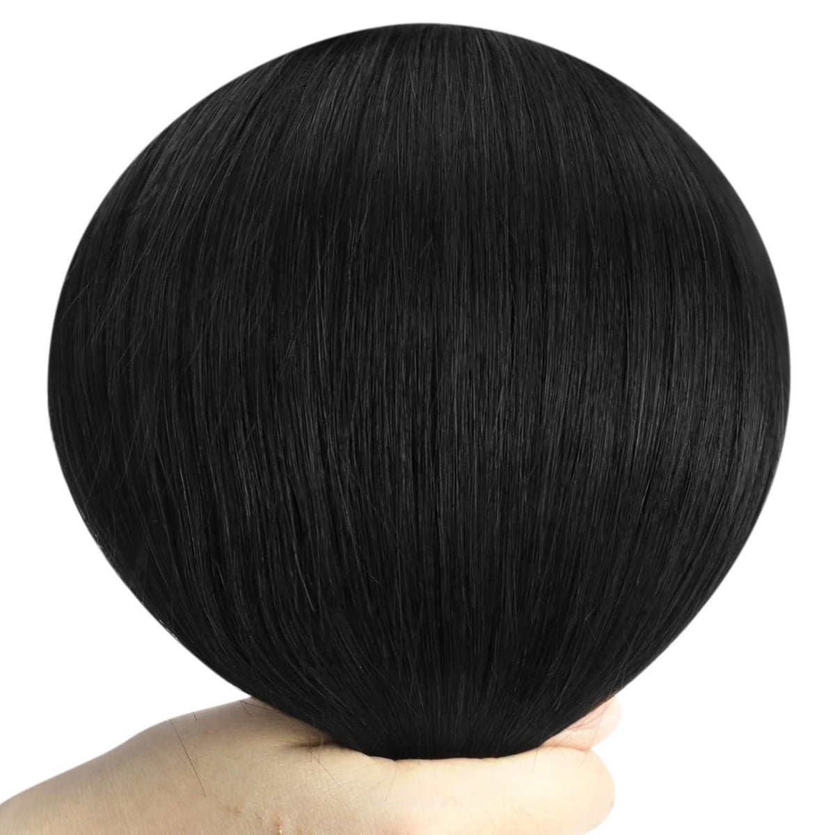 Echthaar Clip-in Extension Schwarz – 40cm, 135g