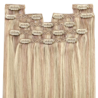 Echthaar Haarverlängerung 1-Clip #18/613, 45cm