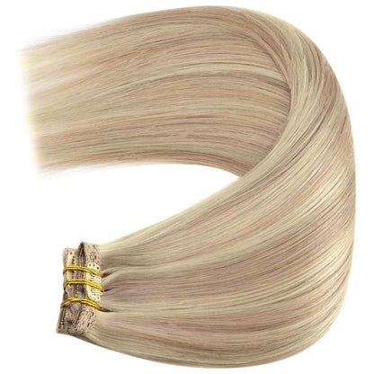 Echthaar Haarverlängerung 1-Clip #18/613, 45cm