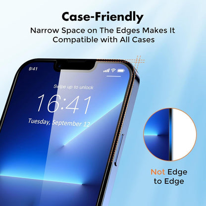 Panzer Schutzglas iPhone 13/14 Pro [2 Stück], 9H