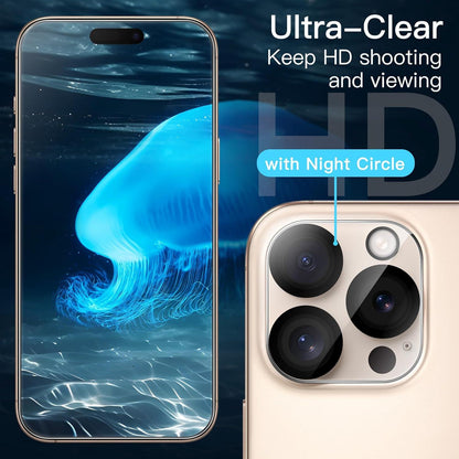 Schutzfolie iPhone 16 Pro Max 6,9 Zoll Kameraschutz Glas 2er Pack