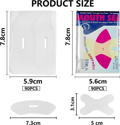 180 Stück Anti Schnarch Mund Tape, Transparentes Schlafband