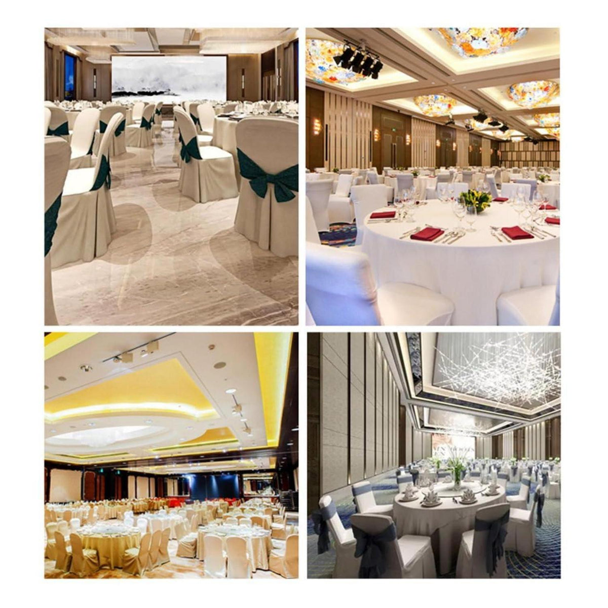 Runde Satin Tischdecke Weiß 340 cm – Elegant & Glänzend