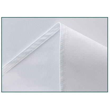 Runde Satin Tischdecke Weiß 320 cm – Elegant & Glänzend