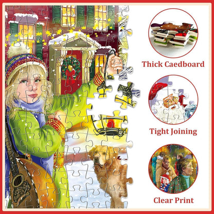 Weihnachts Puzzle Adventskalender 2026: 1008 Teile Familien