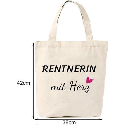 Rentnerin Tasche und Schlüsselanhänger Set - Ruhestand