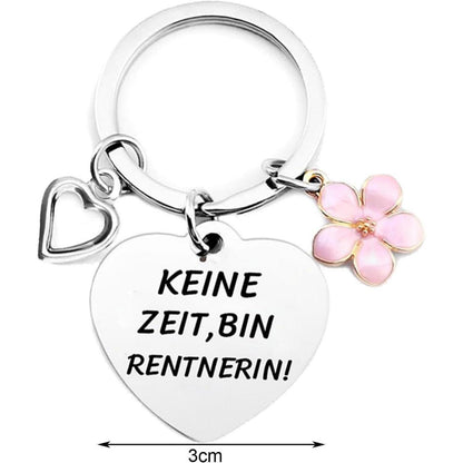 Rentnerin Tasche und Schlüsselanhänger Set - Ruhestand