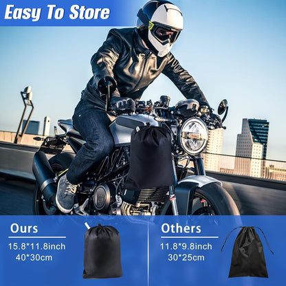 Motorradplane wasserdicht mit Side & Top Box (300x111x142cm)