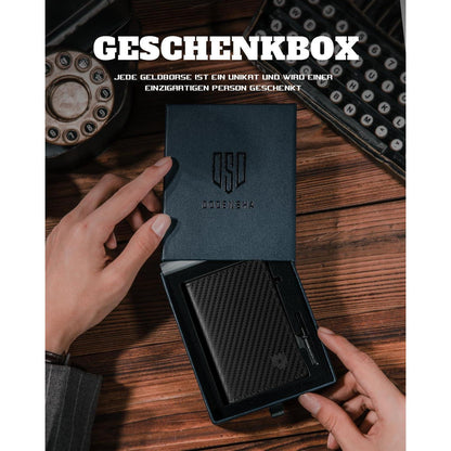 Herren Geldbörse Slim Wallet mit XL Münzfach & RFID Schutz