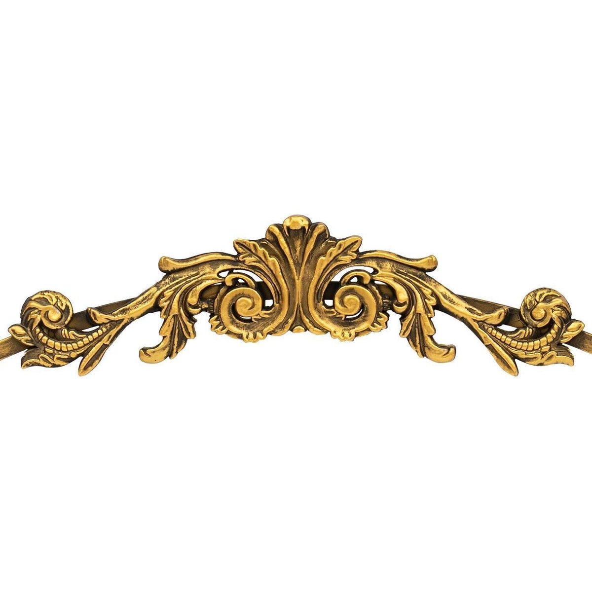 Barock Spiegel antik – Halbrunder Wandspiegel Vintage Gold