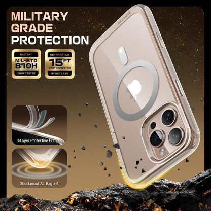 iPhone 16 Pro Hülle MagSafe Transparent Militärschutz