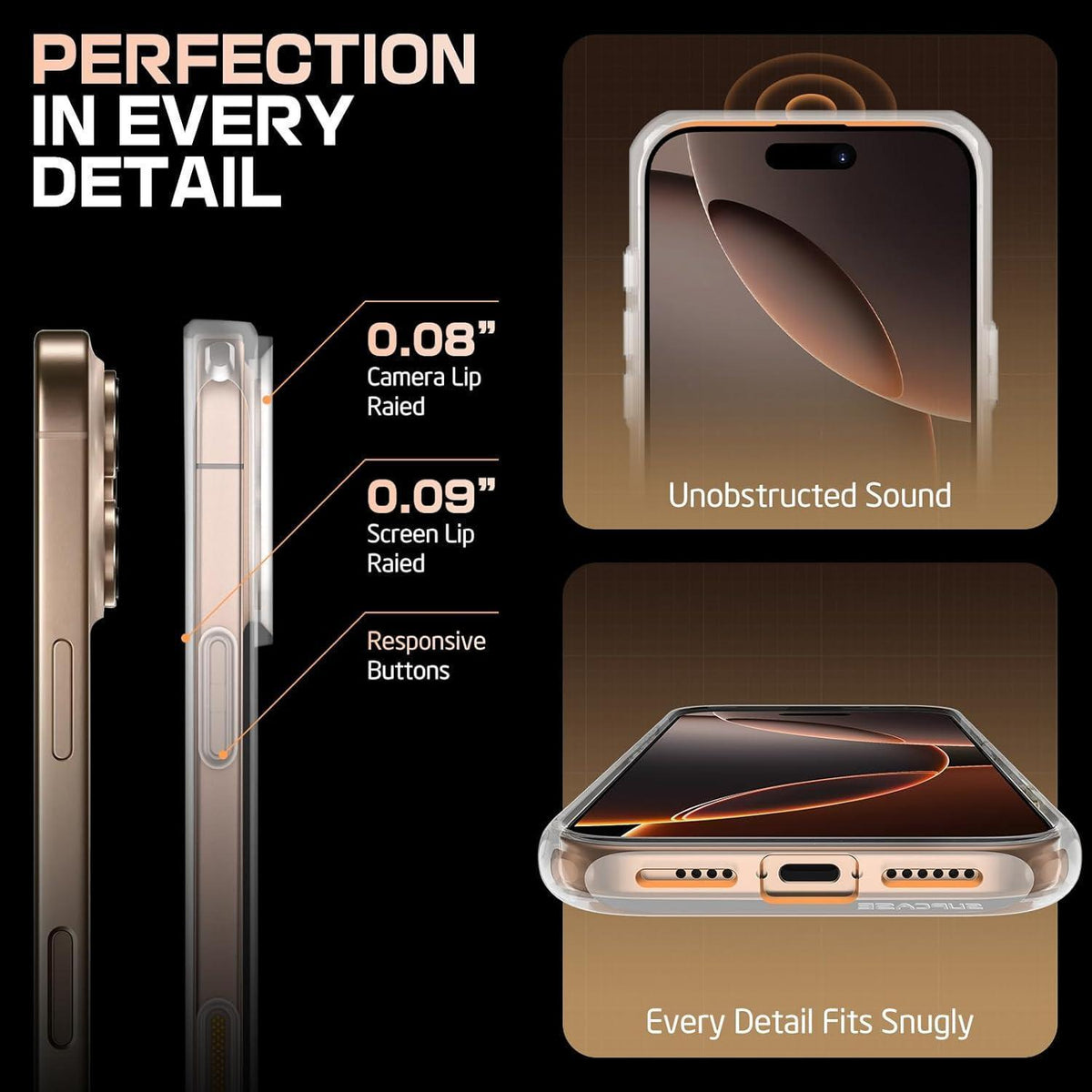 iPhone 16 Pro Hülle MagSafe Transparent Militärschutz