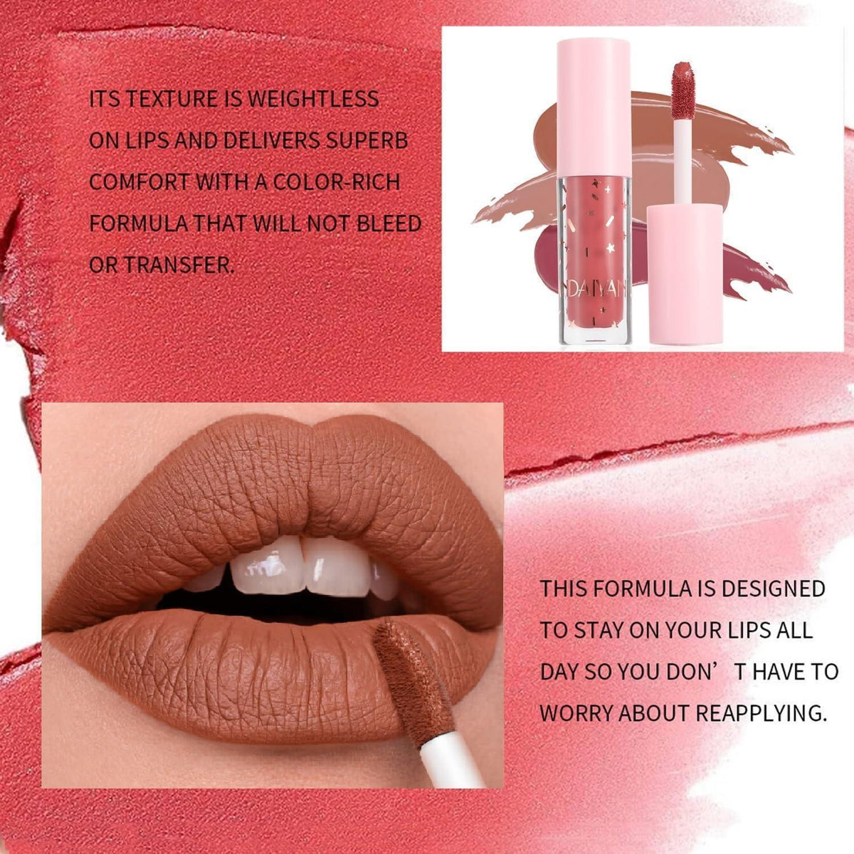 12er Set Matte Lippenstifte Nude & Samt – Langanhaltend & Wasserfest