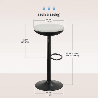 Ergonomischer Stehhocker höhenverstellbar drehbar ohne Rückenlehne