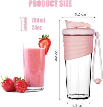 Protein Shaker 700ml mit Edelstahl-Mischkugel - BPA